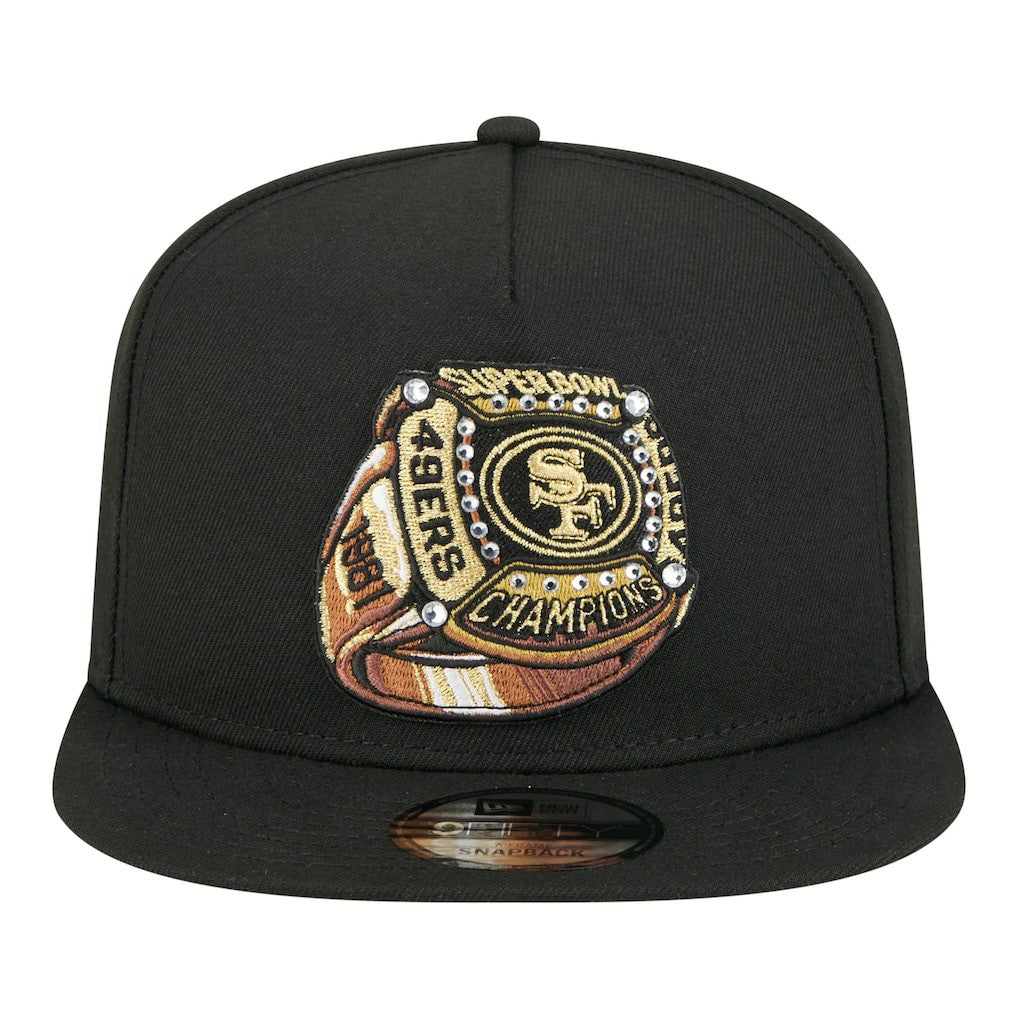 San Francisco 49ers Super Bowl Ring 9FIFTY A-Frame Adjustable Hat | NFL Outlet