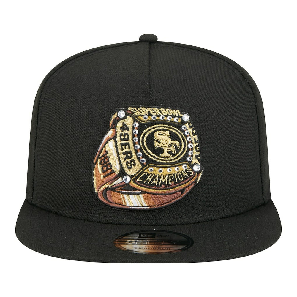 San Francisco 49ers Super Bowl Ring 9FIFTY A-Frame Adjustable Hat | NFL Outlet