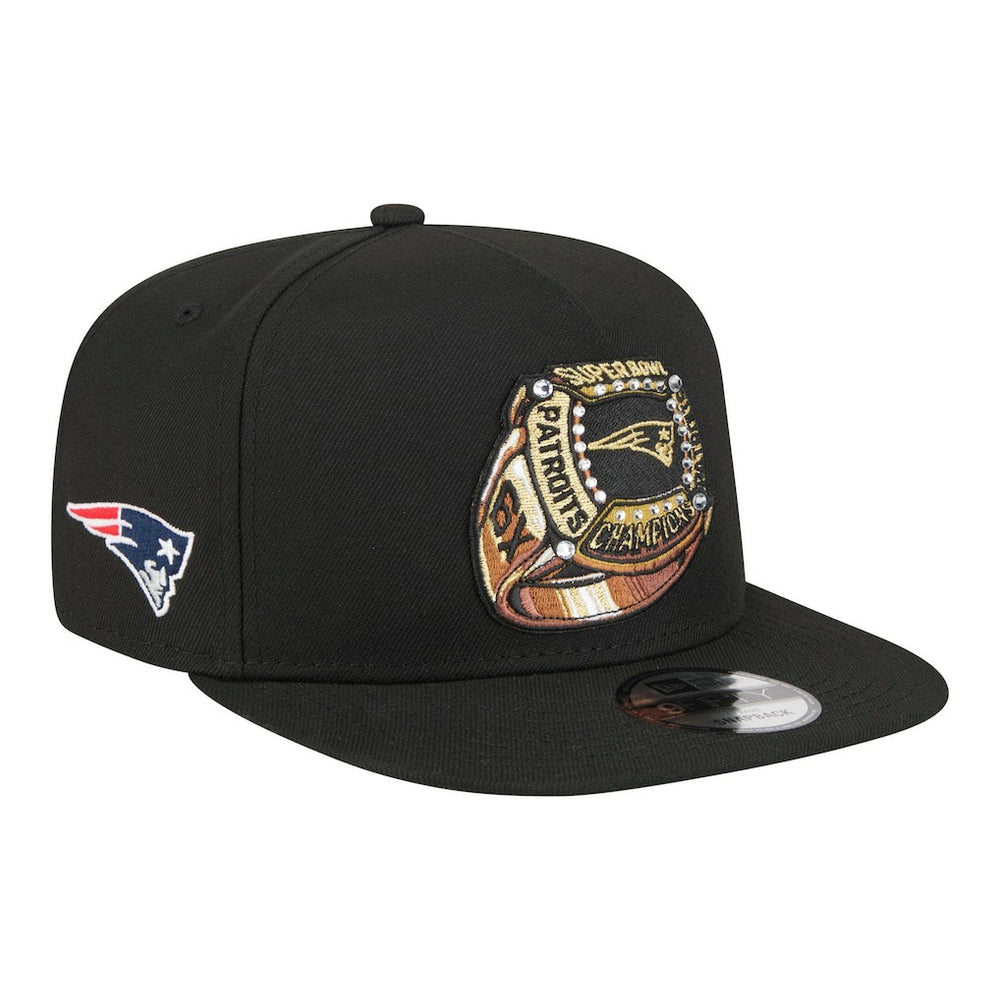New England Patriots Super Bowl Ring 9FIFTY A-Frame Adjustable Hat | NFL Discount