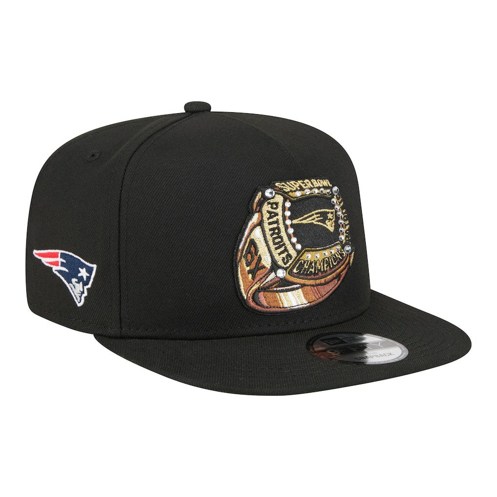 New England Patriots Super Bowl Ring 9FIFTY A-Frame Adjustable Hat | NFL Discount
