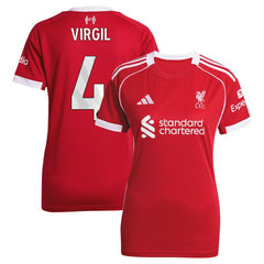 Virgil van Dijk Liverpool Women's 2025/26 Home Replica Jersey