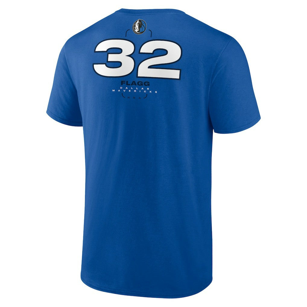 Blue Cooper Flagg Dallas Mavericks Name & Number T-Shirt sale | NBA