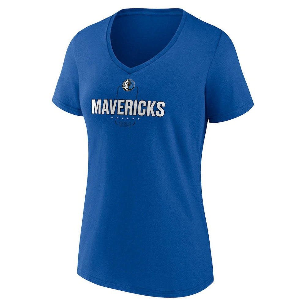 Blue Cooper Flagg Dallas Mavericks Women's Name & Number V-Neck T-Shirt sale | NBA