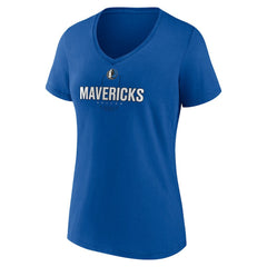 Blue Cooper Flagg Dallas Mavericks Women's Name & Number V-Neck T-Shirt sale | NBA