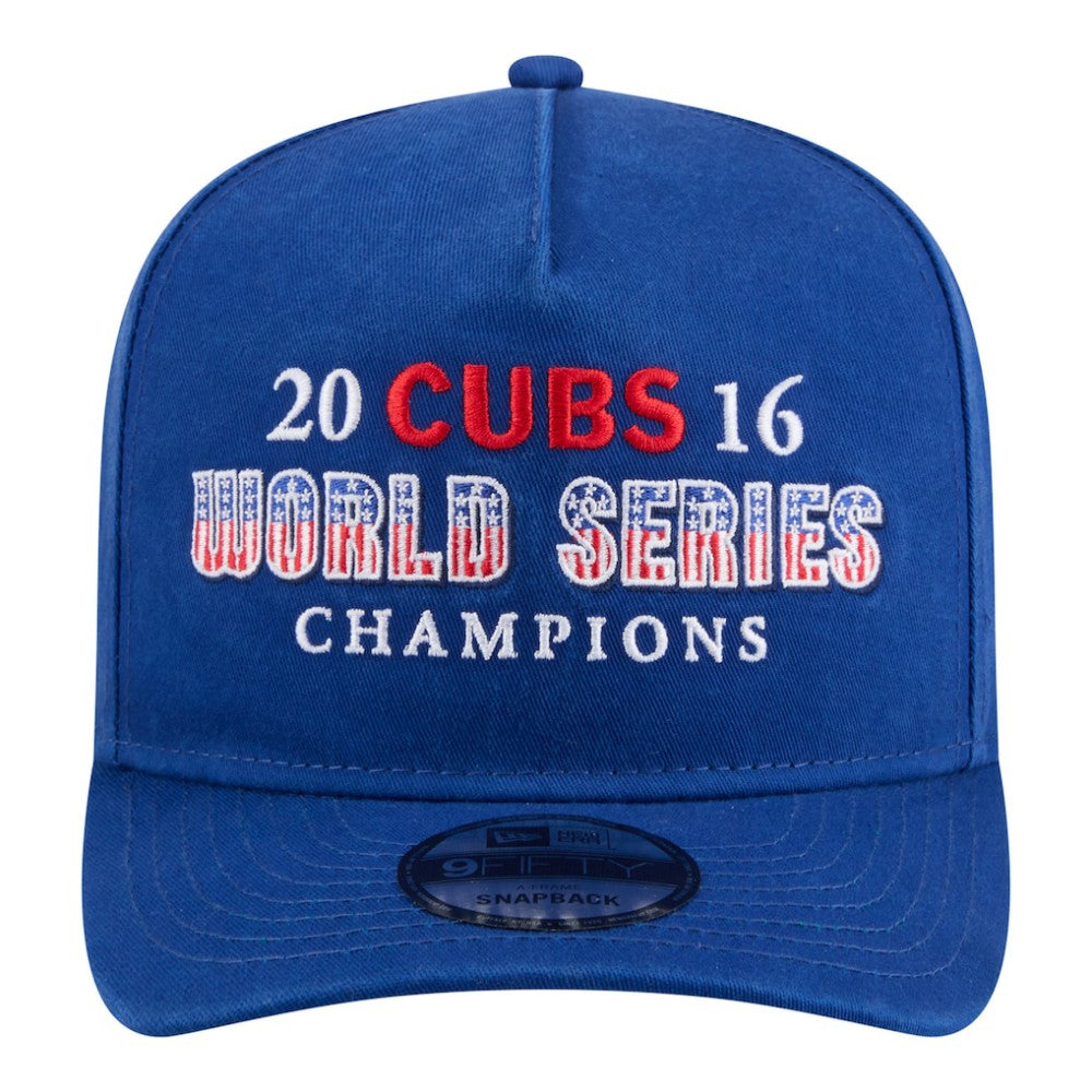 Chicago Cubs New Era 2016 World Series Champions Historic 9FIFTY A-Frame Snapback Hat - MLB Hats