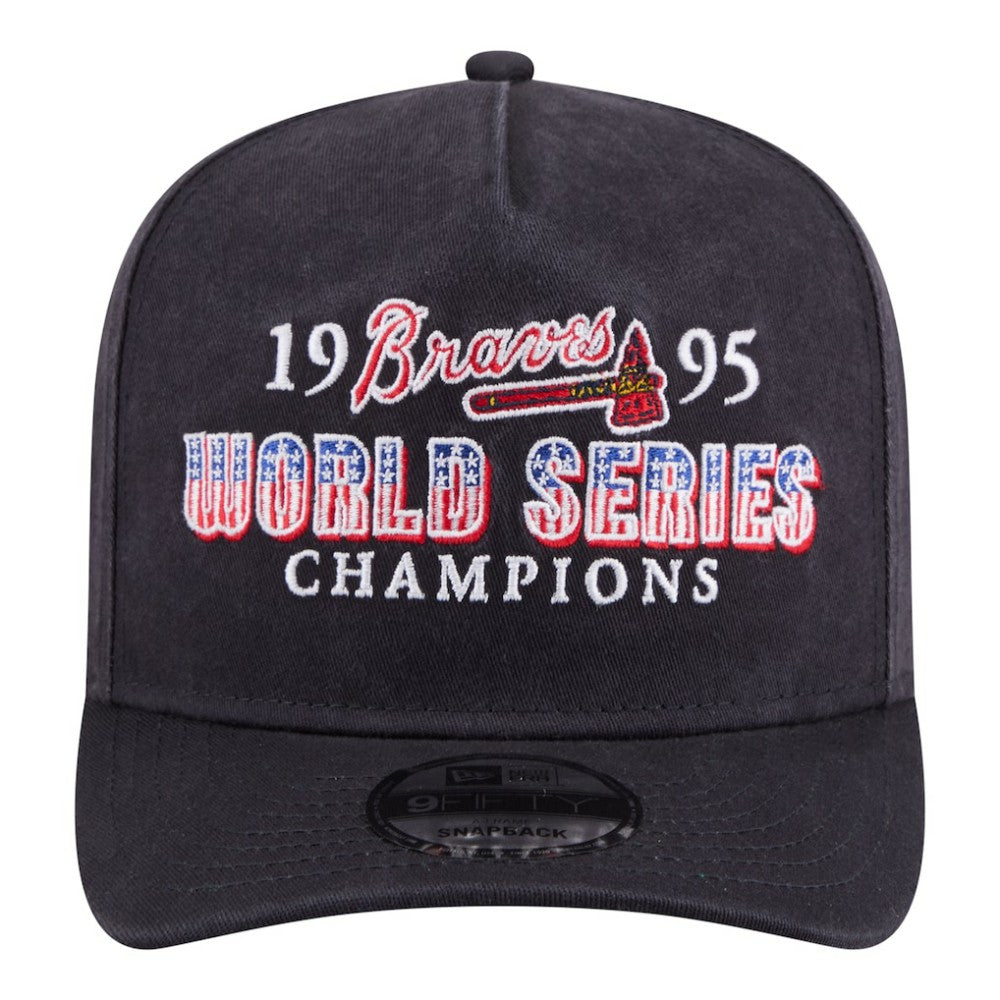 Atlanta Braves New Era 1995 World Series Champions Historic 9FIFTY A-Frame Snapback Hat - MLB Hats