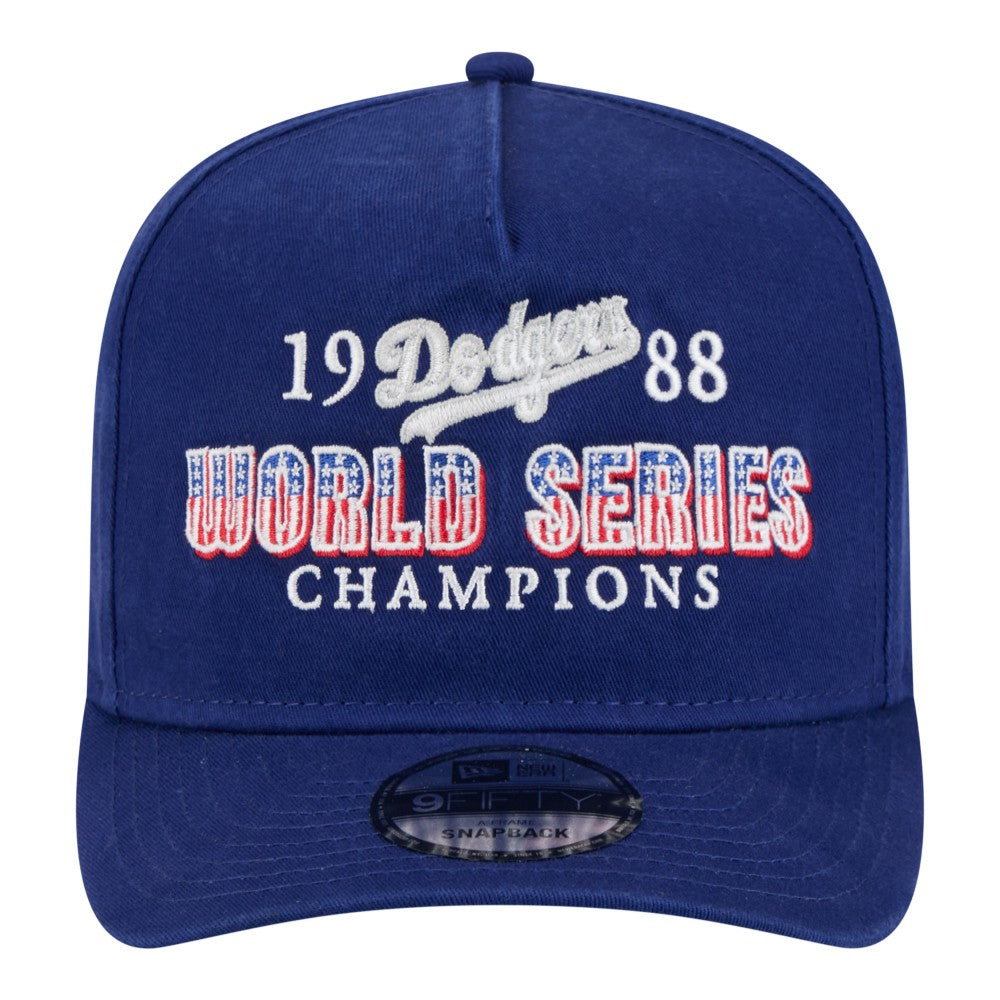 Los Angeles Dodgers New Era 1988 World Series Champions Throwback 9FIFTY A-Frame Snapback Hat - MLB Hats