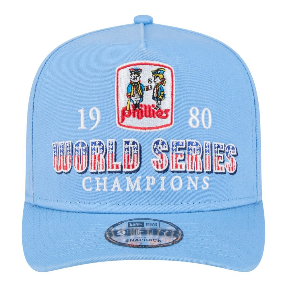 Philadelphia Phillies New Era 1980 World Series Champions Throwback 9FIFTY A-Frame Snapback Hat - MLB Hats