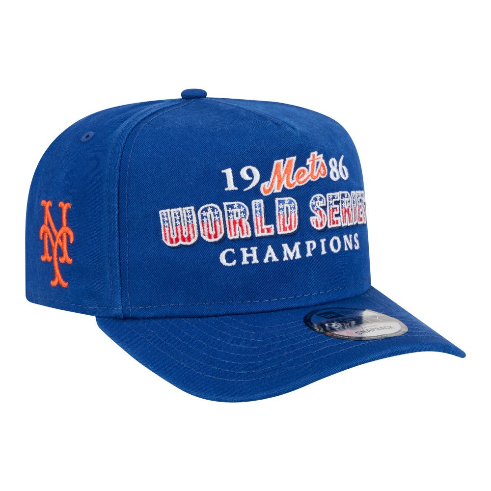New York Mets New Era 1986 World Series Champions Throwback 9FIFTY A-Frame Snapback Hat - MLB Hats