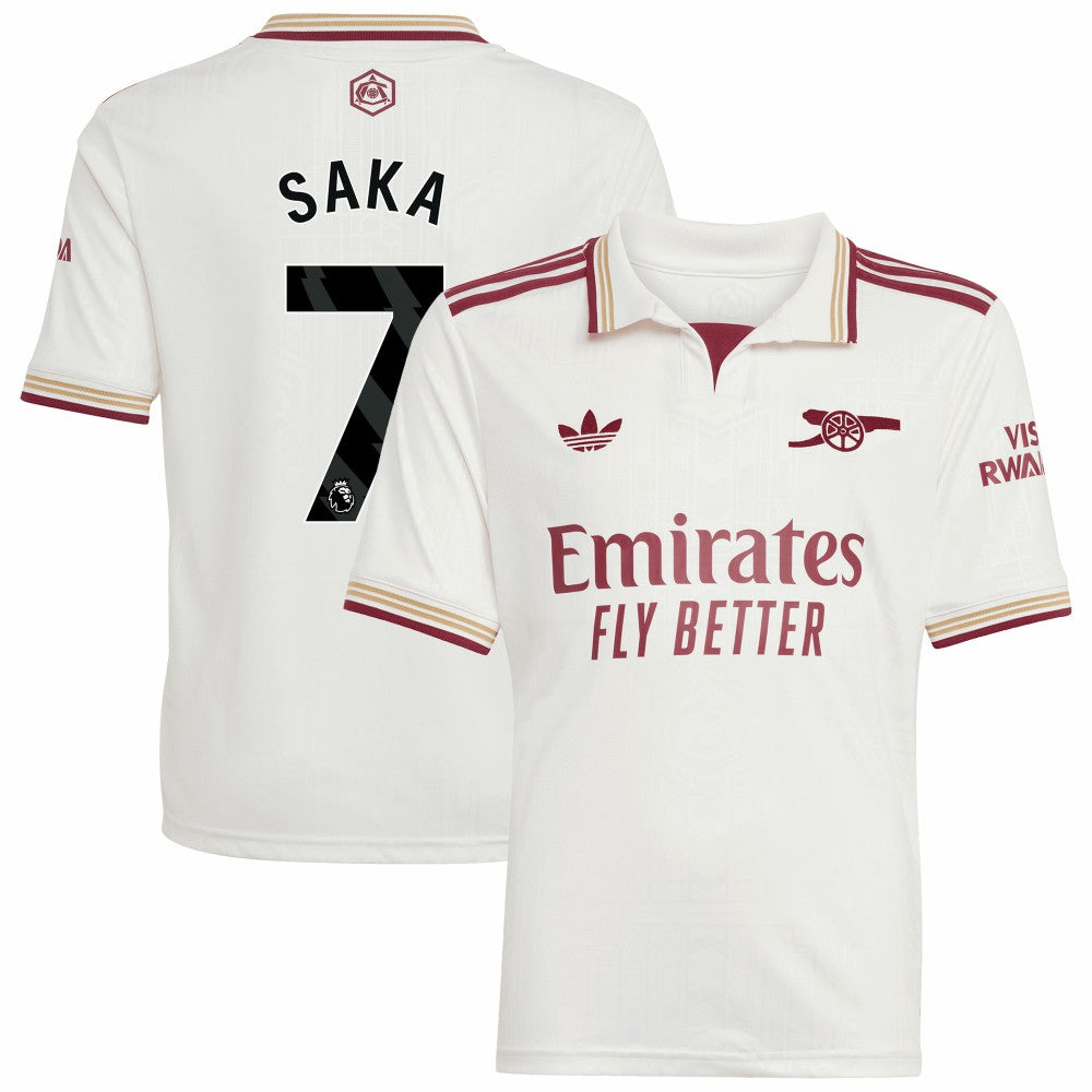 Bukayo Saka Arsenal Youth 2025/26 Third Replica Player Jersey