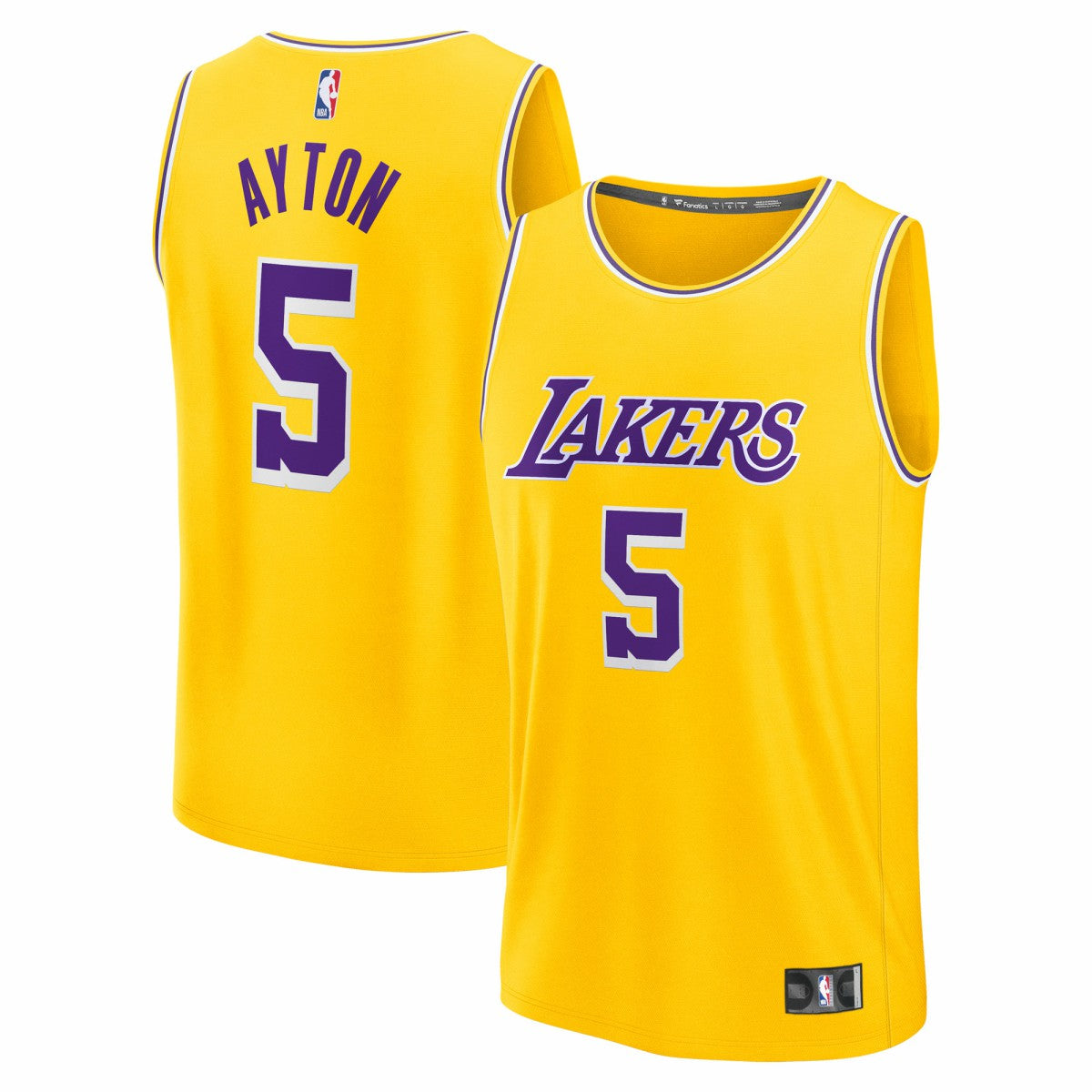 Gold Deandre Ayton Los Angeles Lakers Fast Break Replica Player Jersey | NBA