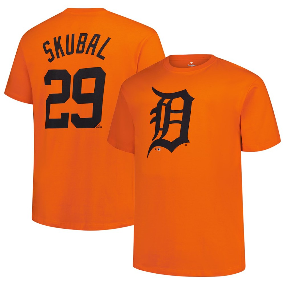 Tarik Skubal Detroit Tigers Fanatics Big & Tall Name & Number T-Shirt - MLB T-shirts