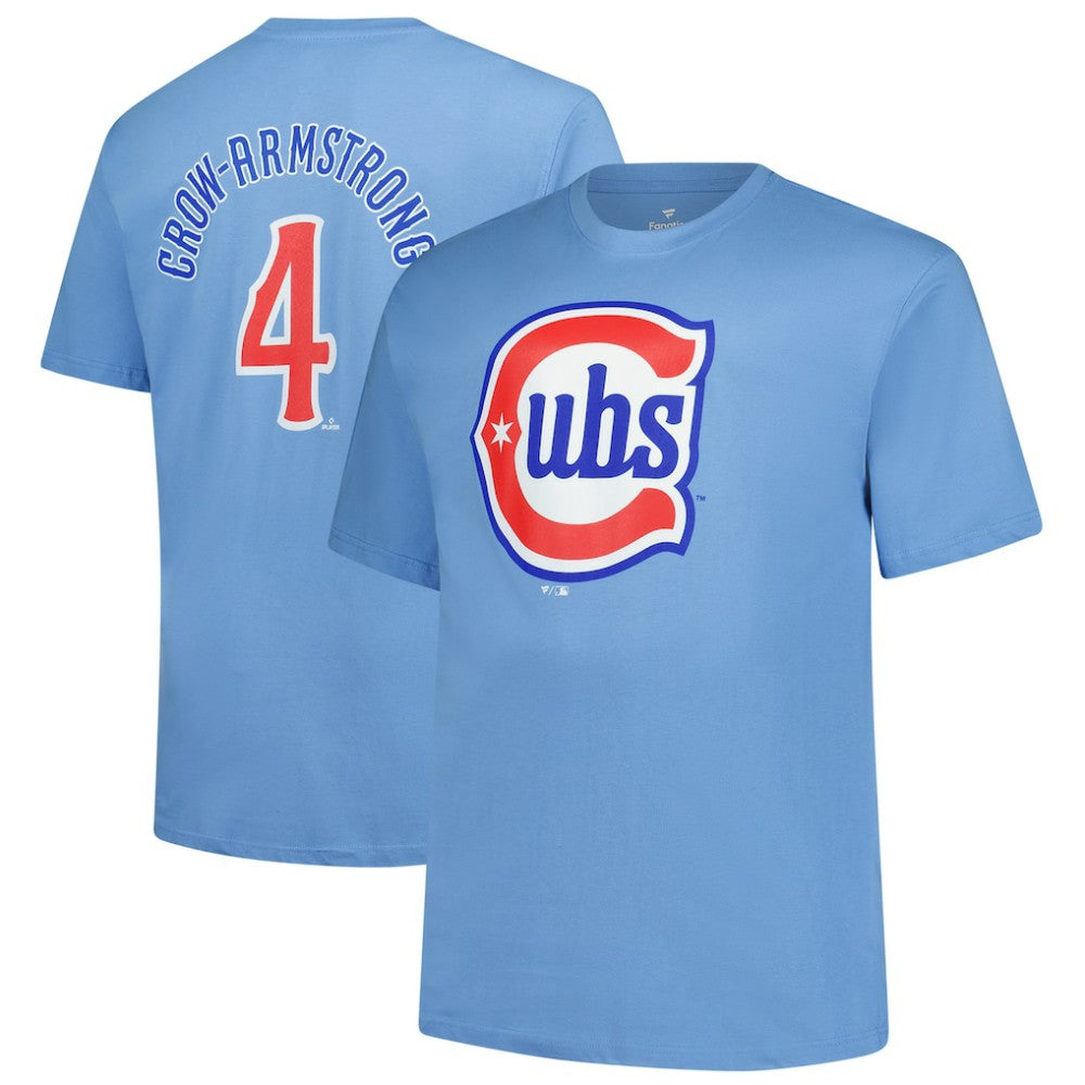 Pete Crow-Armstrong Chicago Cubs Fanatics Big & Tall Name & Number T-Shirt - MLB T-shirts