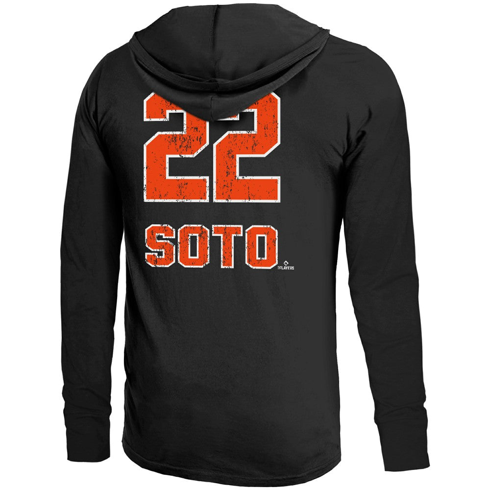 Juan Soto New York Mets Majestic Threads Lightweight Name & Number Hoodie - MLB Hoodies