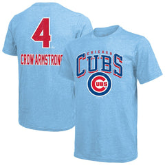 Pete Crow-Armstrong Chicago Cubs Majestic Threads Triblend Name & Number T-Shirt - MLB T-shirts