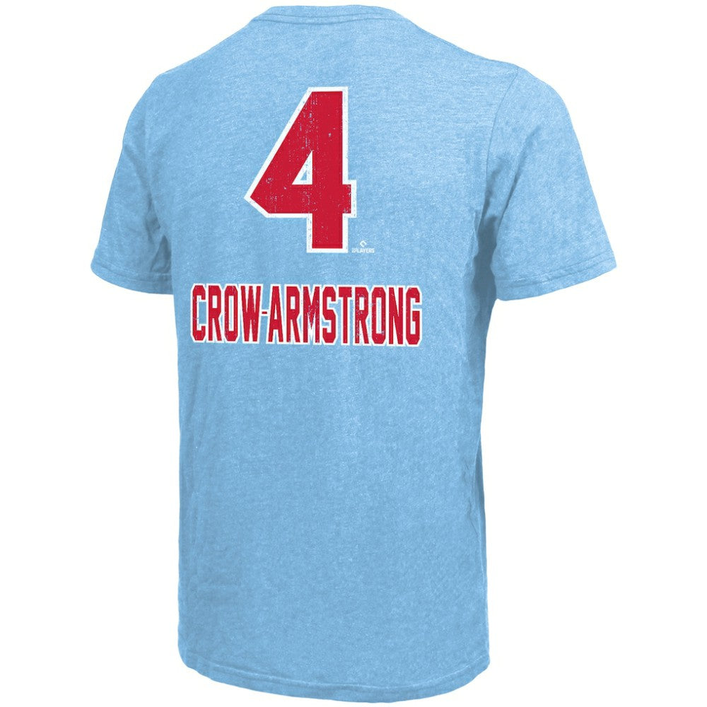 Pete Crow-Armstrong Chicago Cubs Majestic Threads Triblend Name & Number T-Shirt - MLB T-shirts
