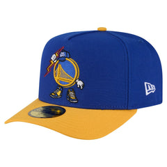 Royal Golden State Warriors Injection Cartoon Logo A-Frame 59FIFTY Fitted Hat sale | NBA