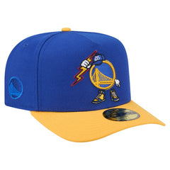 Royal Golden State Warriors Injection Cartoon Logo A-Frame 59FIFTY Fitted Hat sale | NBA