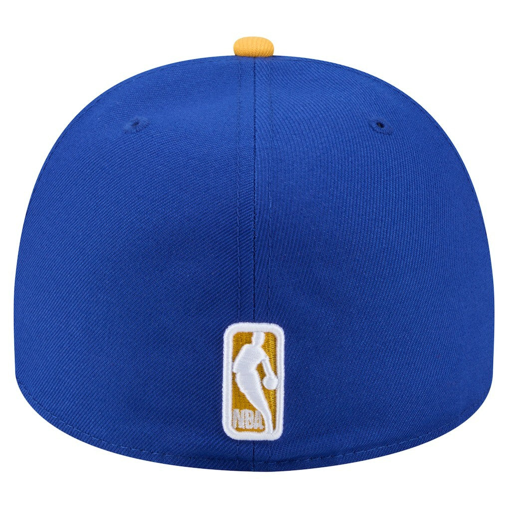 Royal Golden State Warriors Injection Cartoon Logo A-Frame 59FIFTY Fitted Hat sale | NBA