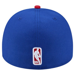 Blue Philadelphia 76ers Injection Cartoon Logo A-Frame 59FIFTY Fitted Hat | NBA