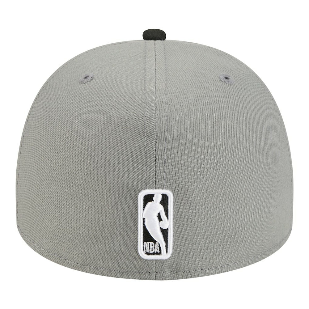 Gray Brooklyn Nets Injection Cartoon Logo A-Frame 59FIFTY Fitted Hat | NBA