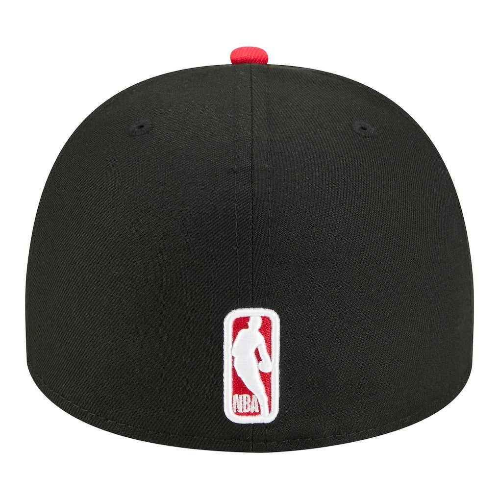 Black Chicago Bulls Injection Cartoon Logo A-Frame 59FIFTY Fitted Hat | NBA