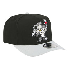 Black San Antonio Spurs Injection Cartoon Logo A-Frame 9FIFTY Adjustable Hat | NBA