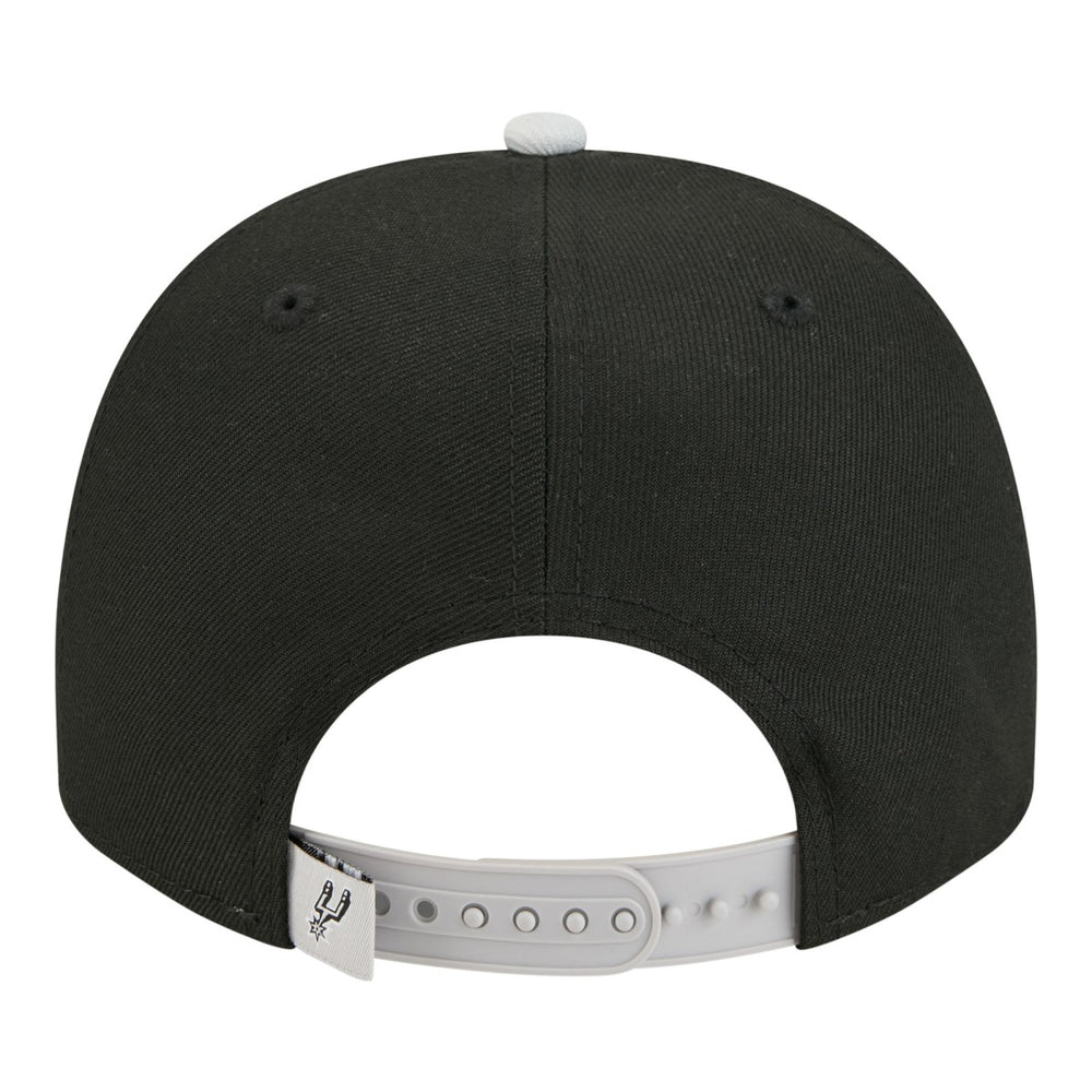 Black San Antonio Spurs Injection Cartoon Logo A-Frame 9FIFTY Adjustable Hat | NBA