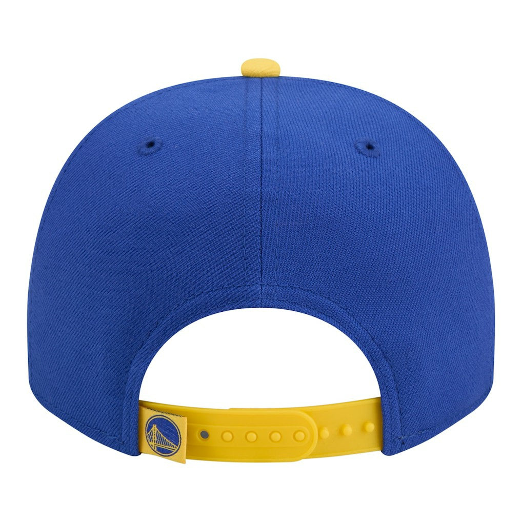 Royal Golden State Warriors Injection Cartoon Logo A-Frame 9FIFTY Adjustable Hat sale | NBA