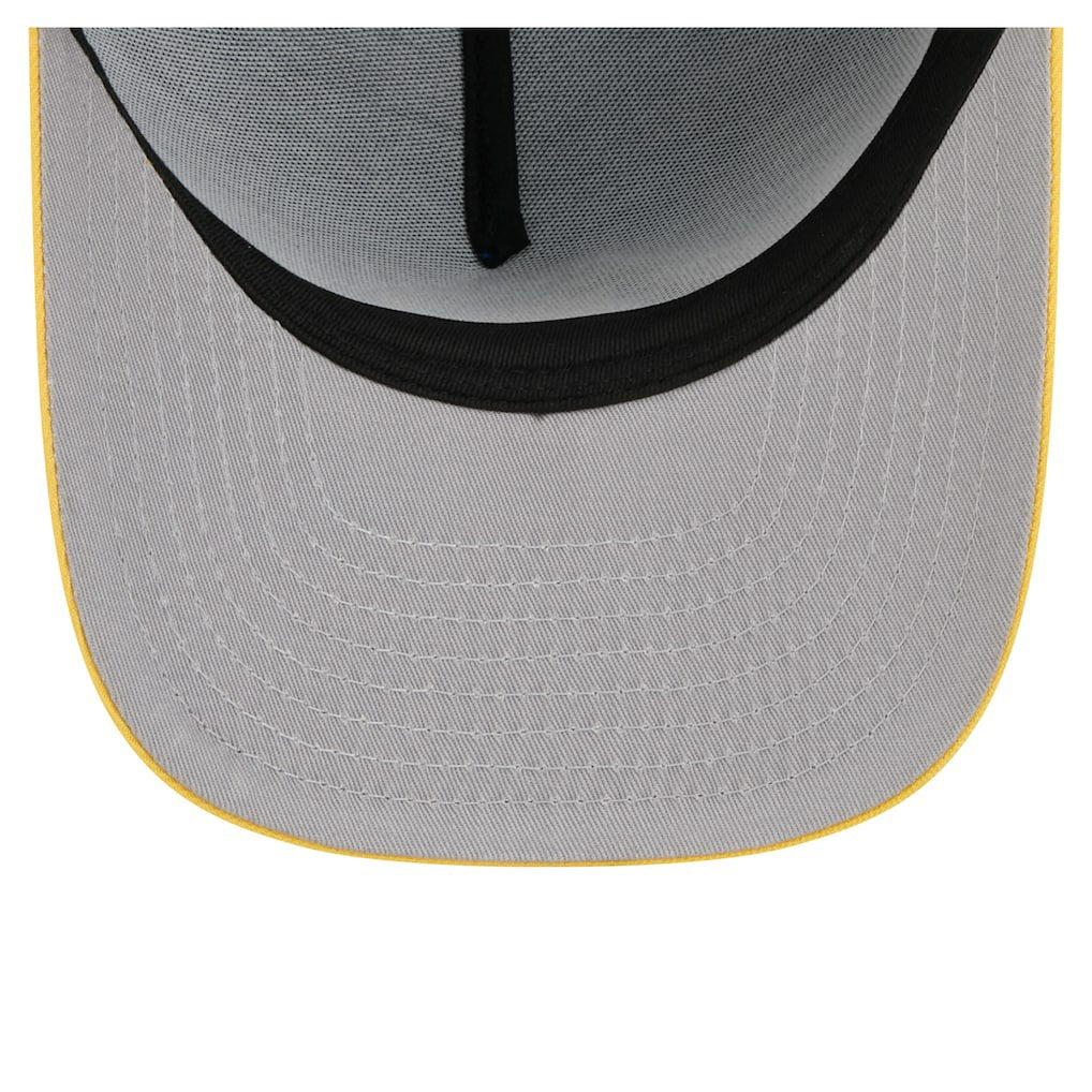 Royal Golden State Warriors Injection Cartoon Logo A-Frame 9FIFTY Adjustable Hat sale | NBA