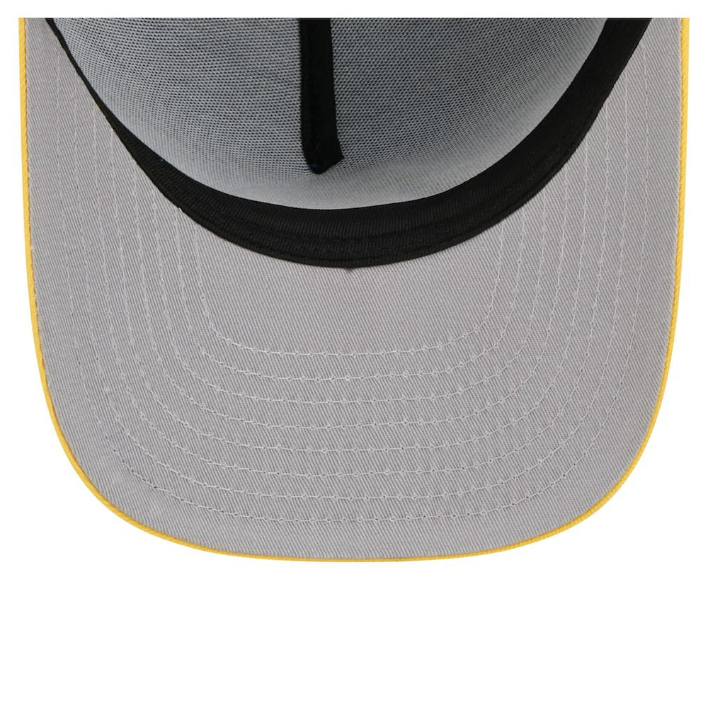 Royal Golden State Warriors Injection Cartoon Logo A-Frame 9FIFTY Adjustable Hat sale | NBA