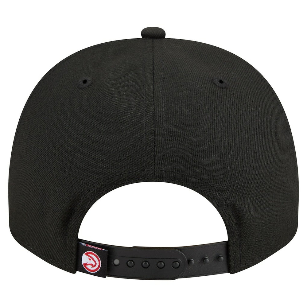 Black Atlanta Hawks Injection Cartoon Logo A-Frame 9FIFTY Adjustable Hat | NBA