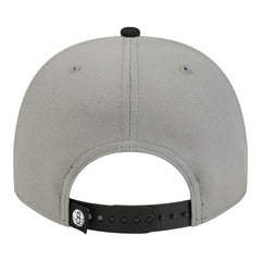 Gray Brooklyn Nets Injection Cartoon Logo A-Frame 9FIFTY Adjustable Hat | NBA