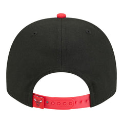 Black Chicago Bulls Injection Cartoon Logo A-Frame 9FIFTY Adjustable Hat | NBA