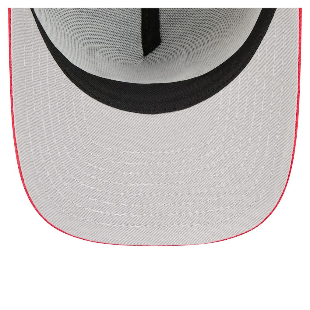 Black Chicago Bulls Injection Cartoon Logo A-Frame 9FIFTY Adjustable Hat | NBA