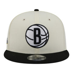 White Brooklyn Nets Injection Localized 9FIFTY Snapback Hat | NBA