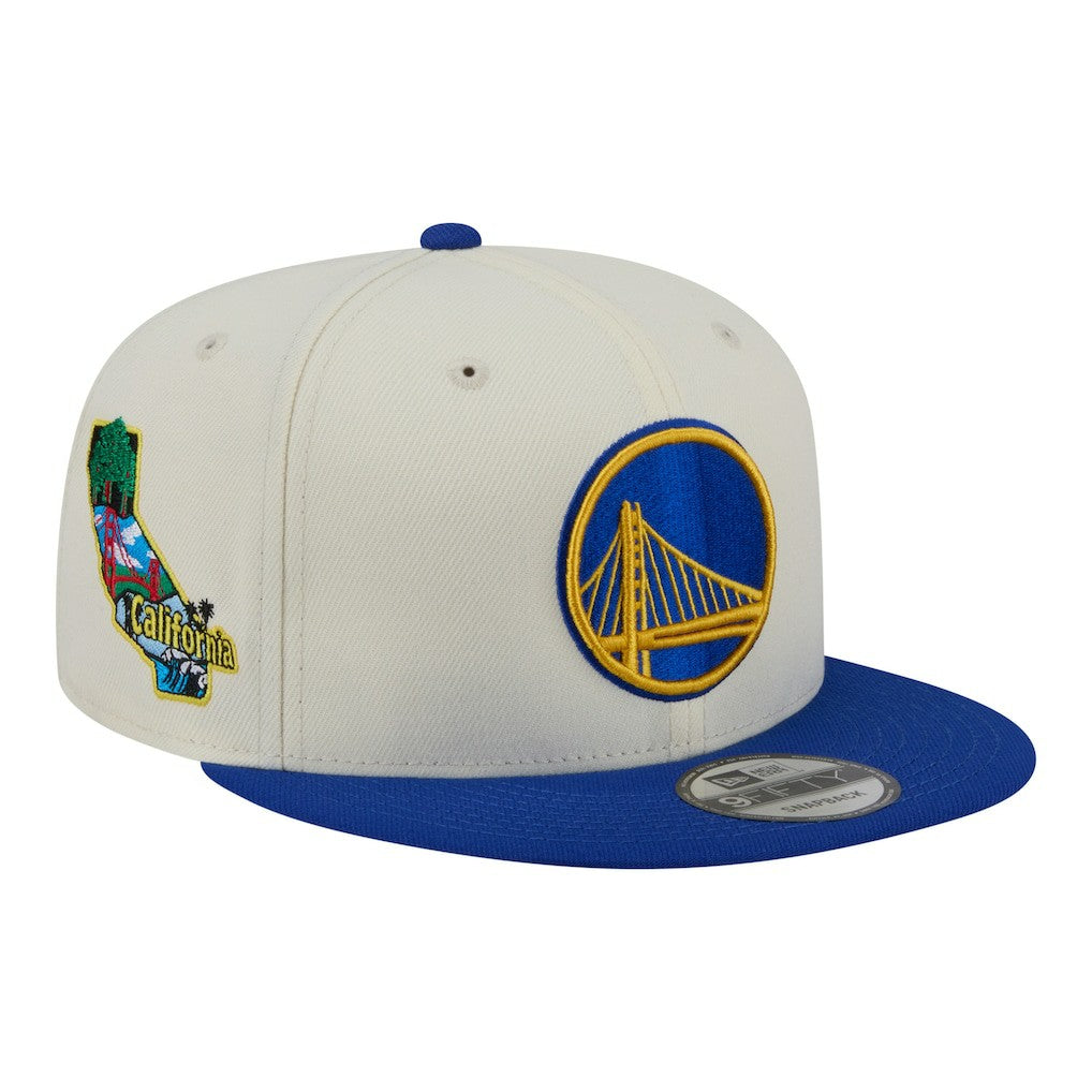 White Golden State Warriors Injection Localized 9FIFTY Snapback Hat sale | NBA