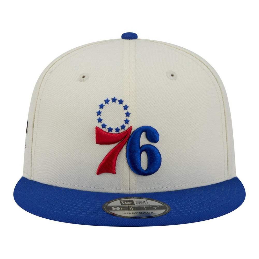 White Philadelphia 76ers Injection Localized 9FIFTY Snapback Hat | NBA