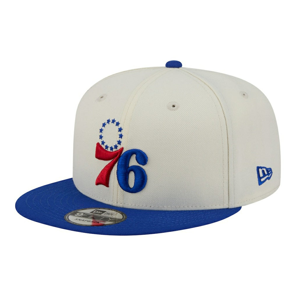 White Philadelphia 76ers Injection Localized 9FIFTY Snapback Hat | NBA