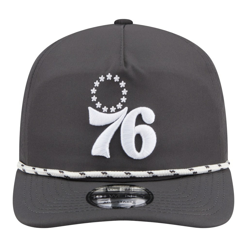 Graphite Philadelphia 76ers Tonal Rope 19TWENTY Adjustable Hat | NBA