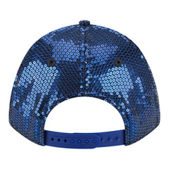 Blue New York Knicks Women's Sequin M-Crown 9FORTY Adjustable Hat | NBA