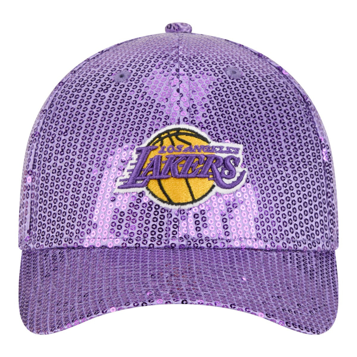 Purple Los Angeles Lakers Women's Sequin M-Crown 9FORTY Adjustable Hat | NBA
