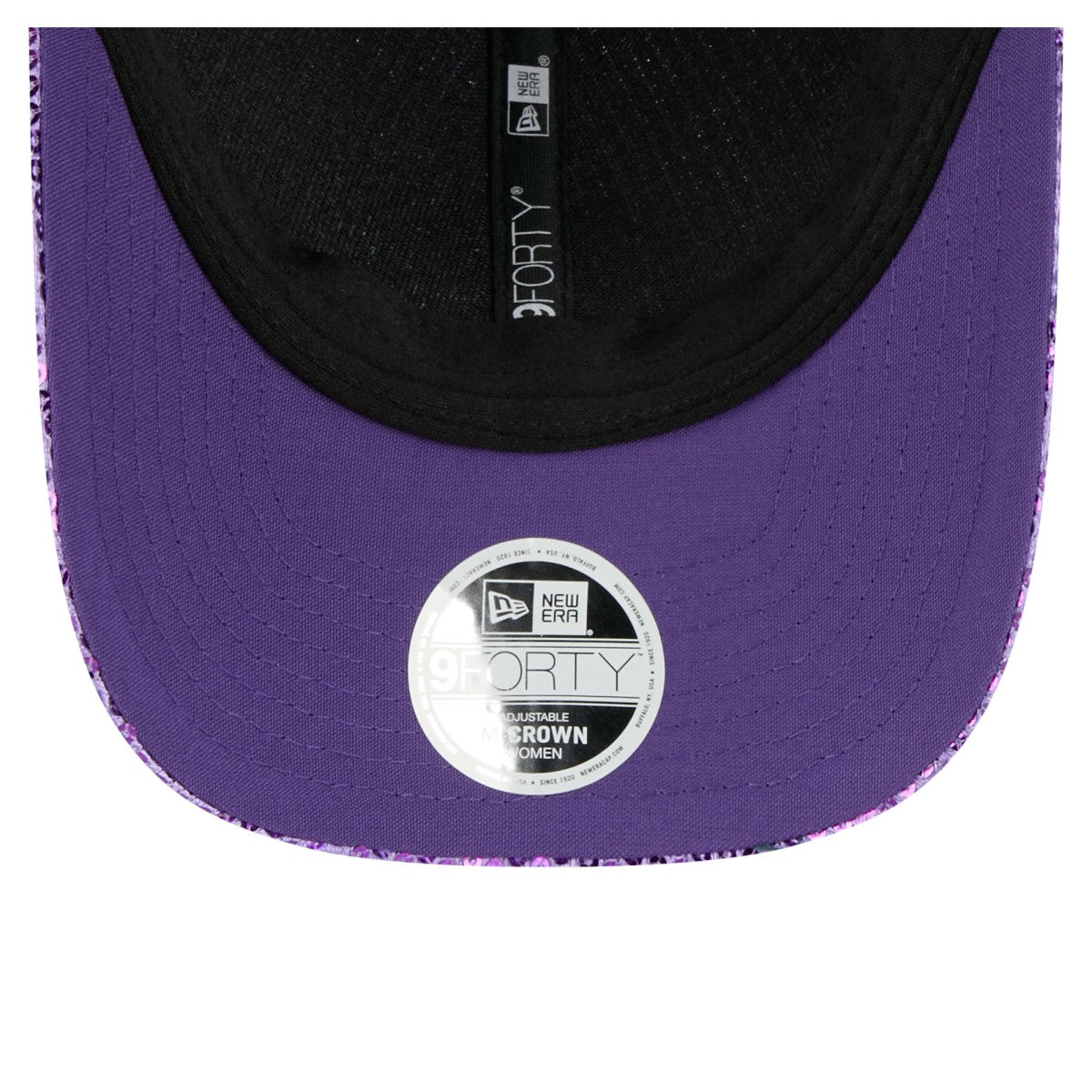 Purple Los Angeles Lakers Women's Sequin M-Crown 9FORTY Adjustable Hat | NBA