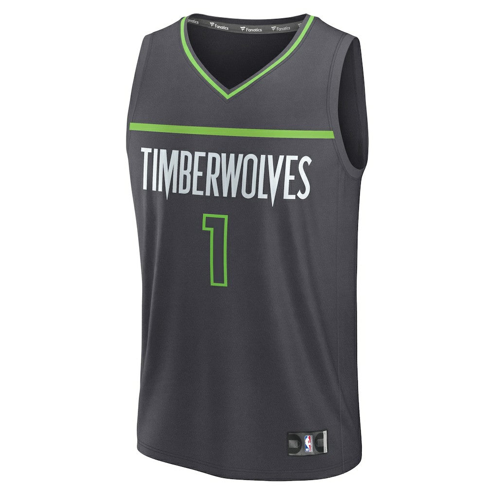 Anthracite Terrence Shannon Jr. Minnesota Timberwolves Fast Break Replica Jersey | NBA