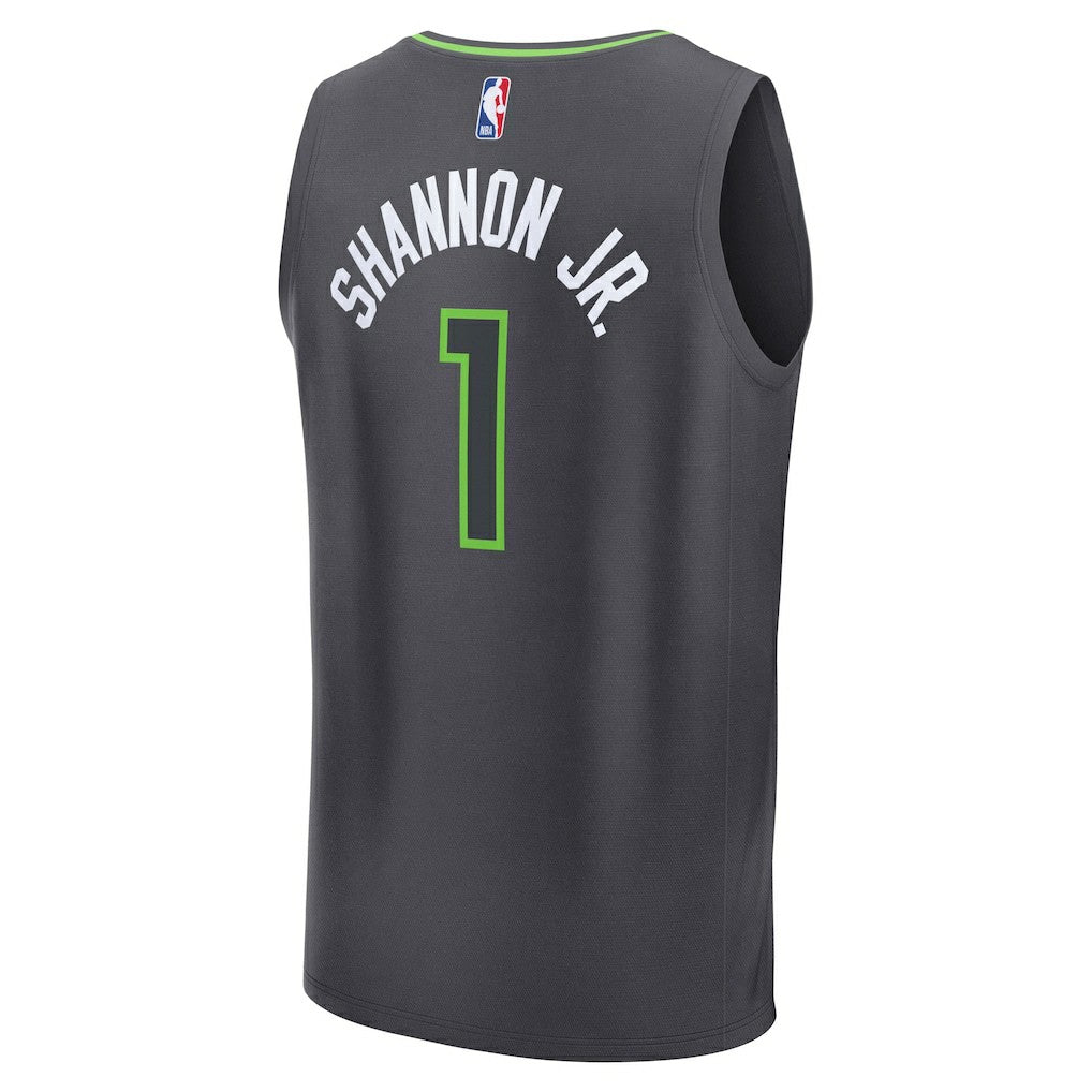 Anthracite Terrence Shannon Jr. Minnesota Timberwolves Fast Break Replica Jersey | NBA