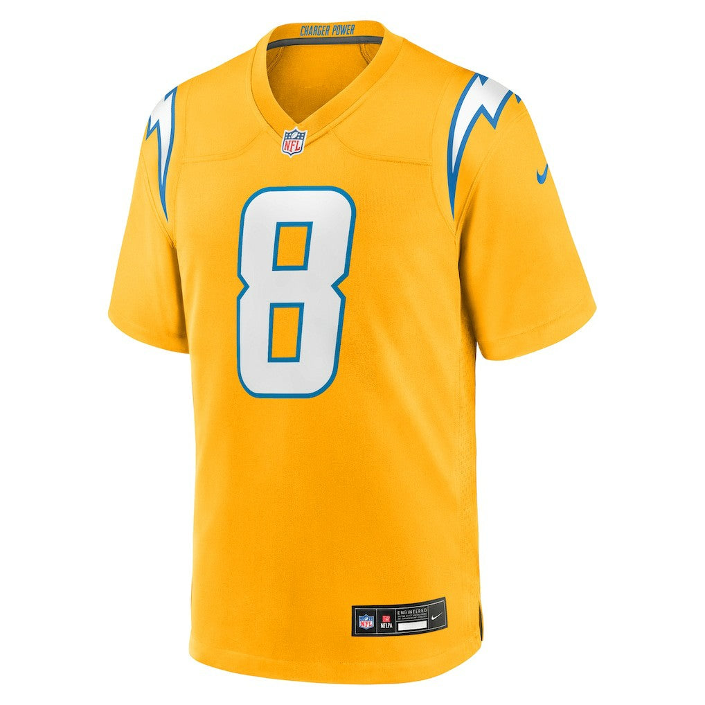 Los Angeles Chargers Omarion Hampton  Alternate Charger Power Game Player Jersey | NFL Sale