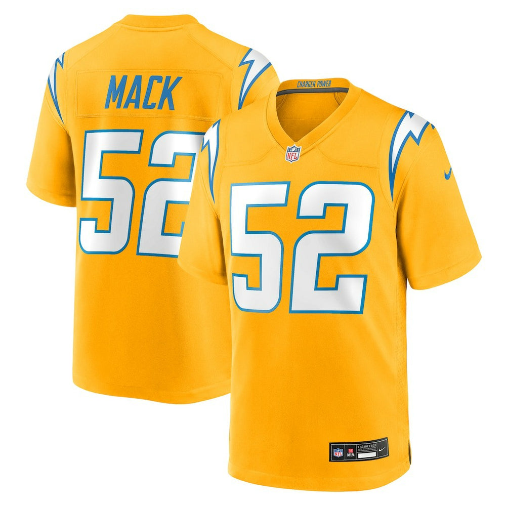 Los Angeles Chargers Khalil Mack  Alternate Charger Power Game Player Jersey | NFL Sale