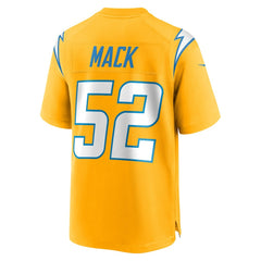 Los Angeles Chargers Khalil Mack  Alternate Charger Power Game Player Jersey | NFL Sale