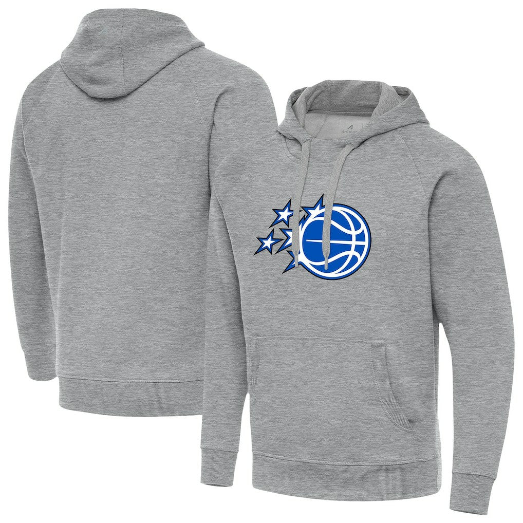Heather Gray Orlando Magic Antigua New Logo Victory Pullover Hoodie | NBA