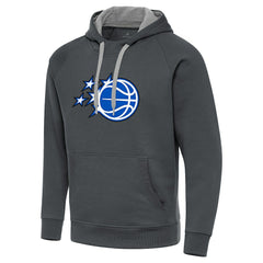 Charcoal Orlando Magic Antigua New Logo Victory Pullover Hoodie | NBA